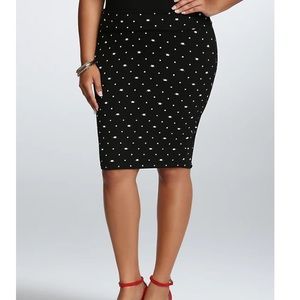 Cat print skirt w/foldover waistband, Torrid 0X